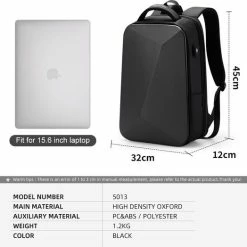 Begroting 🔔 Beste recensies van 🎁 FENRUIEN Bange Rugtas - 15,6 Inch - Laptop Rugzak - USB-aansluiting - TSA Slot - Waterafstotend - Zwart - Incl. Smart Thermosfles 🔔 😍 -Tassen-Dames Verkoop 550x524 5