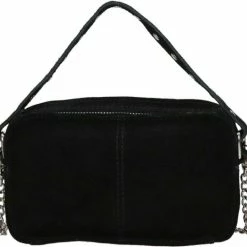 Goedkoopste 😍 Top 10 🧨 Nunoo Kleine Schoudertas / Crossbody Tas Dames - Suède - Helena - Zwart ❤️ ❤️ -Tassen-Dames Verkoop 550x525 14
