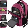 Begroting ❤️ Beste Pirce 😀 Laptoprugzak Met USB-oplaadconnector Voor Mannen En Vrouwen Voor Werk En School Rugzak Voor Jongens En Tieners Met Laptopvak En Antidiefstaltas (15,6 Inch, Roze) 🔔 ⌛