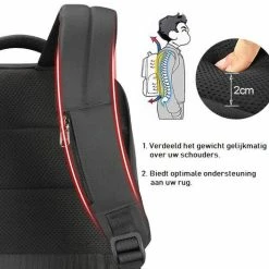 Beste recensies van ✨ Coupon 👍 Tigernu Trendy Laptop Rugzak T/m 15,6 Inch – Waterafstotend – Anti Diefstal – 24 Liter - Zwart - Inclusief Cijferslot ⌛ 💯 -Tassen-Dames Verkoop 550x527 8