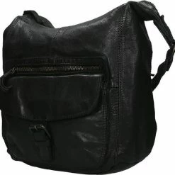 Beste recensies van 👏 Goedkoop 😉 Bear Design Medium Schoudertas / Crossbody Tas Dames - Leer - Cow Lavato - Zwart ✔️ 😀 -Tassen-Dames Verkoop 550x528 2