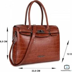 Begroting 🛒 Top 10 ✔️ Wimona Liona 5005 Handtas / Schoudertas - Cognac 😍 ✔️ -Tassen-Dames Verkoop 550x531 6