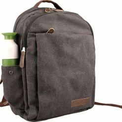 Gloednieuw 👍 Beste recensies van 🥰 Yakfield - Rugzak - 20 Liter – Casual Model - Kado - Heren - Geschikt Voor Laptop - 👜 👜 Handbagage- Schooltas - Zwart Antraciet Grijs- Vintage Canvas Katoen – Heren En Dames - 44 X 30 X 15 Cm - Pukkel 🧨 🛒 -Tassen-Dames Verkoop 550x533