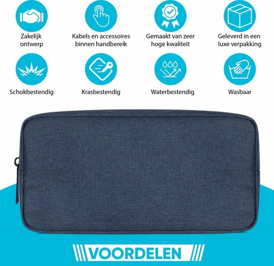 Nieuw 𧨠Top 10 β Premium Commerce Kabel Organizer Tas - Etui - Opbergtas Voor Elektronica En Accessoires - Kabels - Donkerblauw π π 4 Nieuw 𧨠Top 10 β Premium Commerce Kabel Organizer Tas - Etui - Opbergtas Voor Elektronica En Accessoires - Kabels - Donkerblauw π π - Afbeelding 2