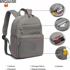 Kopen 🛒 Beste Pirce ⭐ Bagwise® Rugzak - Rugtas - 10 Lt - S - Dames - Heren - (3060) Grijs ⭐ 😉 16 Kopen 🛒 Beste Pirce ⭐ Bagwise® Rugzak - Rugtas - 10 Lt - S - Dames - Heren - (3060) Grijs ⭐ 😉 -Tassen-Dames Verkoop 550x535 3