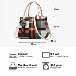 Coupon 🛒 Flash-uitverkoop 🎁 ZILOU® Schoudertas - Handtas - Compact - Dames - Beige 🤩 ⭐ -Tassen-Dames Verkoop 550x541 1