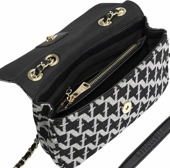 Hete verkoop π₯° Groothandel 𧨠Nikkie Dames Handtas / Schoudertas / Crossbody Tas - Tweed - Zwart β€οΈ π 9 Hete verkoop π₯° Groothandel 𧨠Nikkie Dames Handtas / Schoudertas / Crossbody Tas - Tweed - Zwart β€οΈ π - Afbeelding 7