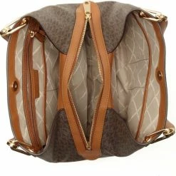 Coupon 🎉 Kopen 🛒 Michael Kors Raven Tote L Dames Schoudertas - Bruin 🔔 😉 -Tassen-Dames Verkoop 550x544 1