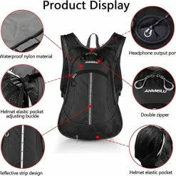 Groothandel 😍 Beste Verkoop 👏 SUPRBIRD Fiets-rugzak, Waterdicht, Mountainbike, 15 Liter, Voor Fitness, Hardlopen, Wandelen, Klimmen, Skiën, Mountainbike, Trekking, Zwart. 🎉 ✨ -Tassen-Dames Verkoop 550x544 8