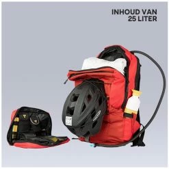 Aanbiedingen 🥰 Kopen 🔔 BAKBAGS Stockholm Sport Rugzak Met Laptop Vak En Regenhoes - 25 Liter Inhoud - Geschikt Voor 13 Tm 17 Inch Laptops - Praktisch & Stijlvol Met 10 Vakken En Incl. Accessoires - Duurzaam & Gerecycled Materiaal - Rood-Zwart ✔️ ✨ -Tassen-Dames Verkoop 550x549 2