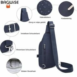 Groothandel 👏 Beste deal ⭐ Bagwise® Crossbodytas - Sling Bag - Dames - Heren - S - (1239) - Donker Blauw 😍 💯 15 Groothandel 👏 Beste deal ⭐ Bagwise® Crossbodytas - Sling Bag - Dames - Heren - S - (1239) - Donker Blauw 😍 💯 -Tassen-Dames Verkoop 550x549 9