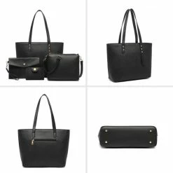 Top 10 🔥 Groothandel 😀 Miss Lulu Handtas | Crossbodytas | Clutch | Portemonnee - Damestas 4-delige Set - Kunstleer - Grote Capaciteit - Zwart (LG6931 BK) 🔥 ⌛ -Tassen-Dames Verkoop 550x550 1032