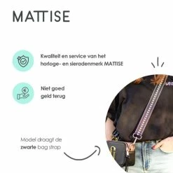 Hete verkoop ✔️ Beste Verkoop 🥰 MATTISE Universele Bag Strap — Zwart Schouderriem — Verstelbare Schouderband Voor Tas — Zwarte Tassenriem — Ook Geschikt Voor Camera Tas Of Als Gitaarband — 73 Tot 130 Cm Lang 😀 🤩 -Tassen-Dames Verkoop 550x550 119