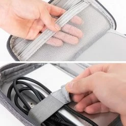 Groothandel 🛒 Aanbiedingen 😀 Reismonkey Kabel Organiser Tas Voor Op Reis - Grijs - Kabeltas - Kabeltasje – Electronica Organizer – Kabel Etui - Kabel Organiser Etui – Kabel Organizer Tas - Water En Vuilafstotend - Sterke Ritsen – Organiseer Je Elektronica 💯 🥰 -Tassen-Dames Verkoop 550x550 20