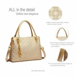 Promo 🌟 Groothandel 😀 Miss Lulu E6714 GD Dames Schoudertas - Goud ✨ 👍 -Tassen-Dames Verkoop 550x550 224