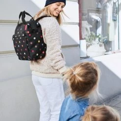 Hete verkoop 🌟 Hete verkoop 👍 Reisenthel Allrounder R Schouder/ Rugtas - Maat R - 12L - Dots Zwart 🛒 😀 -Tassen-Dames Verkoop 550x550 233