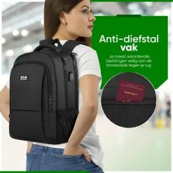 Kopen 🥰 Beste recensies van ❤️ Navy Madden Rugzak Met USB Poort 28L - Zwart - Luxe Laptop Rugtas 15.6 Inch Met Laptopvak - Heren - Dames - Jongens - Meisje - Waterafstotend - Rugzakken 😉 💯 -Tassen-Dames Verkoop 550x550 31