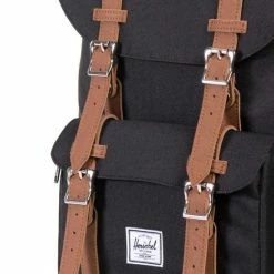 Begroting 🧨 Groothandel ⭐ Herschel Little America - Black/Black / Ruime Rugzak Met 25L Opbergvolume - 15" Fleece-gevoerd Laptopvak - Magnetische Sluiting / Met Levenslange Fabrieksgarantie / Limited Lifetime Warranty / Zwart 🎉 🎉 -Tassen-Dames Verkoop 550x550 410