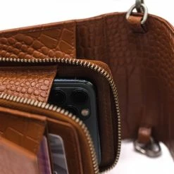 Flash-uitverkoop ✔️ Hete verkoop 😍 Mosz MŌSZ Croco Dames Telefoontasje / Crossbody / Phonebag - Leer - 🌟 ❤️ -Tassen-Dames Verkoop 550x550 420