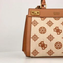 Top 10 ✔️ Hete verkoop 🛒 Guess Medium Schoudertas / Crossbody Tas Dames - Leer - Katey - - Print 🎁 ✨ -Tassen-Dames Verkoop 550x550 429