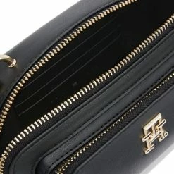 Beste deal ✨ Beste recensies van 😀 Tommy Hilfiger Iconic Dames Crossbody Tas Kunstleer - Zwart 🔥 🤩 -Tassen-Dames Verkoop 550x550 461