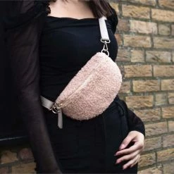 Promo 🧨 Beste Verkoop ⭐ Giuliano Teddy Bumbag / Heuptas Schoudertas Zwart 🤩 🥰 -Tassen-Dames Verkoop 550x550 541