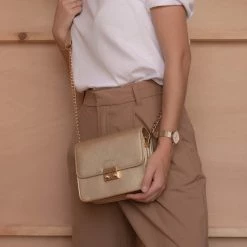 Coupon 👍 Kopen 🎉 Violet Hamden Evening Star Dames Crossbody Tas Kunststof - Goudkleurig 🌟 ✨ -Tassen-Dames Verkoop 550x550 545