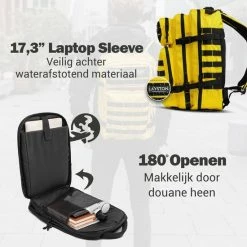 Flash-uitverkoop 🎁 Coupon 😍 Layton LAYSTON. - 45L Sport School Werk Rugtas - Sport Rugzak - Tactical 🎒 🎒 Backpack - Waterafstotend - Geel 🔥 ⌛ -Tassen-Dames Verkoop 550x550 588