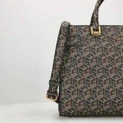 Goedkoop 🥰 Promo ⭐ Guess Medium Schoudertas / Crossbody Tas Dames - Atene - - Zwart 👍 🛒 -Tassen-Dames Verkoop 550x550 611