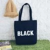 Beste Pirce 🔔 Goedkoopste ⌛ CadeauOnline Katoenen Tote Bag Met Rits BLACK ⭐ 🥰 -Tassen-Dames Verkoop 550x550 685