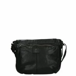 Kopen 😉 Promo 🥰 Bear Design Medium Schoudertas / Crossbody Tas Dames - Leer - Cow Lavato - Zwart 🌟 👏 -Tassen-Dames Verkoop 550x550 696