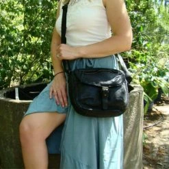 Kopen 😉 Promo 🥰 Bear Design Medium Schoudertas / Crossbody Tas Dames - Leer - Cow Lavato - Zwart 🌟 👏 -Tassen-Dames Verkoop 550x550 698