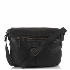 Kopen 😉 Promo 🥰 Bear Design Medium Schoudertas / Crossbody Tas Dames - Leer - Cow Lavato - Zwart 🌟 👏 -Tassen-Dames Verkoop 550x550 701