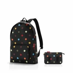 Korting 🧨 Goedkoop 🥰 Reisenthel Mini Maxi Rucksack Rugzak - Opvouwbaar - 14L - Dots Zwart 🎉 🌟 -Tassen-Dames Verkoop 550x550 739