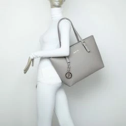 Beste Verkoop 🔥 Korting 🔔 Merkloos Gallantry - Dames Tas Shopper Met Rits - Handtas - Schooltas - Werktas - Geschikt Voor A4 - Grey 🌟 🎁 -Tassen-Dames Verkoop 550x550 756