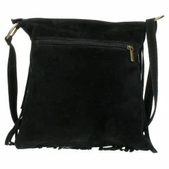 Coupon 🔔 Aanbiedingen 💯 Charm Indy Leren Franje Schoudertas - Zwart 🧨 ✨ -Tassen-Dames Verkoop 550x550 773