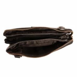 Beste Pirce ⭐ Groothandel 🎉 Bear Design Umi 2 Leren Schoudertas / Clutch - Zwart ✔️ 🔥 -Tassen-Dames Verkoop 550x550 779