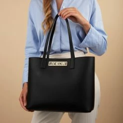 Flash-uitverkoop π― Groothandel π Love Moschino Dames Shopper Kunstleer - Zwart β π 19 Flash-uitverkoop π― Groothandel π Love Moschino Dames Shopper Kunstleer - Zwart β π -Tassen-Dames Verkoop 550x550 783