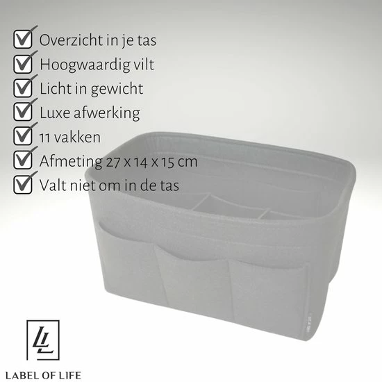Beste recensies van π Korting π₯° Label Of Life Bag In Bag - Tas Organizer - Handtas Vrouwen - 11 Vakken Maat M - Zwart Vilt - Hoogwaardige Kwaliteit π€© π 6 Beste recensies van π Korting π₯° Label Of Life Bag In Bag - Tas Organizer - Handtas Vrouwen - 11 Vakken Maat M - Zwart Vilt - Hoogwaardige Kwaliteit π€© π - Afbeelding 4