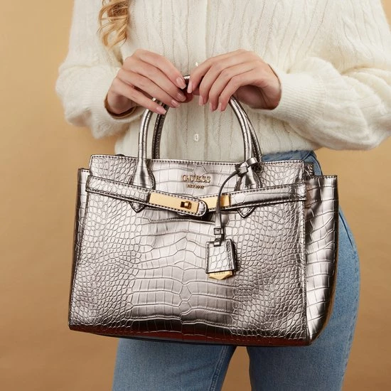 Nieuw π― Groothandel β¨ Guess Medium Schoudertas / Crossbody Tas Dames - Enisa - Grijs βοΈ β¨ 10 Nieuw π― Groothandel β¨ Guess Medium Schoudertas / Crossbody Tas Dames - Enisa - Grijs βοΈ β¨ - Afbeelding 8