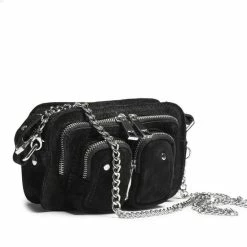 Goedkoopste 😍 Top 10 🧨 Nunoo Kleine Schoudertas / Crossbody Tas Dames - Suède - Helena - Zwart ❤️ ❤️ -Tassen-Dames Verkoop 550x550 940