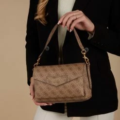 Beste deal 🔥 Beste recensies van 🌟 GUESS Eco Brenton Dames Crossbody TasHandtas Kunstleer - Beige 💯 🎁 -Tassen-Dames Verkoop 550x552 3