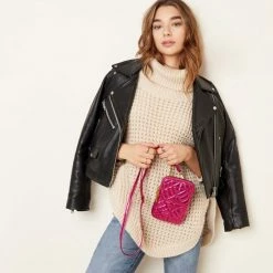 Uitgang 💯 Beste deal ⌛ Yehwang - Tasje - Telefoontasje - Metallic Purple - Paars 🥰 🧨 -Tassen-Dames Verkoop 550x557 4