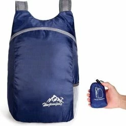 Hete verkoop π₯ Korting π WiseGoods Rugtas Opvouwbaar Lichtgewicht - Rugzak Heren En Dames Outdoor - π π Backpacken - Camping - 20L - Donkerblauw β β¨