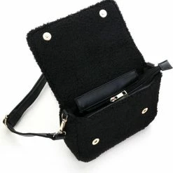 Kopen 🧨 Flash-uitverkoop 👏 PERLAYN Tassen- Teddy 👜 👜 Handbag Zwart 🎁 👏 -Tassen-Dames Verkoop 550x561 3