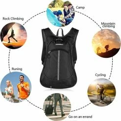 Groothandel 😍 Beste Verkoop 👏 SUPRBIRD Fiets-rugzak, Waterdicht, Mountainbike, 15 Liter, Voor Fitness, Hardlopen, Wandelen, Klimmen, Skiën, Mountainbike, Trekking, Zwart. 🎉 ✨ -Tassen-Dames Verkoop 550x562 6