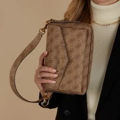 Beste deal 🔥 Beste recensies van 🌟 GUESS Eco Brenton Dames Crossbody TasHandtas Kunstleer - Beige 💯 🎁 -Tassen-Dames Verkoop 550x563 1