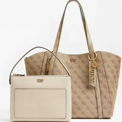 Aanbiedingen 🎉 Hete verkoop ✨ Guess Grote Shopper / Schoudertas / Tas Dames - Naya - Bruin 😉 🧨 -Tassen-Dames Verkoop 550x566 2