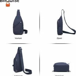 Groothandel 👏 Beste deal ⭐ Bagwise® Crossbodytas - Sling Bag - Dames - Heren - S - (1239) - Donker Blauw 😍 💯 13 Groothandel 👏 Beste deal ⭐ Bagwise® Crossbodytas - Sling Bag - Dames - Heren - S - (1239) - Donker Blauw 😍 💯 -Tassen-Dames Verkoop 550x566 4