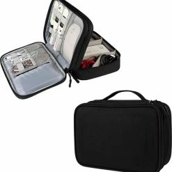 Kopen π€© Beste deal π€© YONO Kabel Organiser Tas Large - Compacte Kabeltas - Opbergtas Voor Elektronica En Accessoires - Etui Organizer Case - Zwart π π